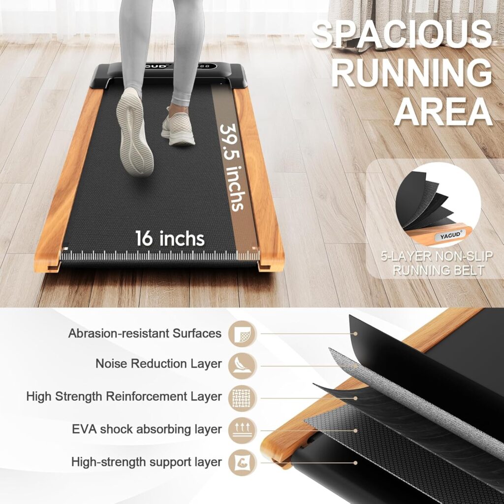 spacious running area